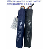 SHH - 25" 超大遮光碳纖6骨雨傘 - 180g