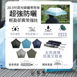 SHH - 20.5" 超輕遮光碳纖5骨雨傘 - 120g